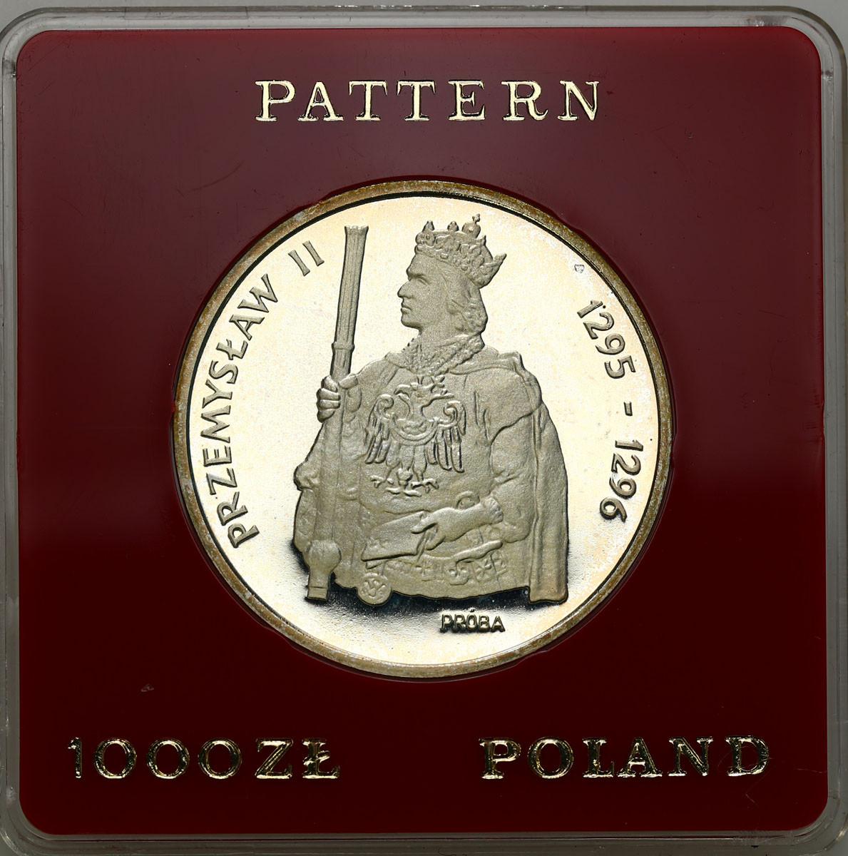 PRL. PRÓBA srebro 1000 złotych 1985 Przemysław II